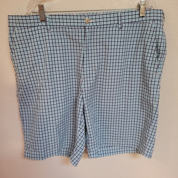 Peter Millar Blue Plaide Seersucker Shorts - Picture 1 of 4